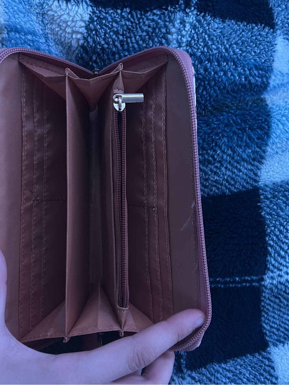 Simply southern pink checkered flower wallet - Picture 3 of 3